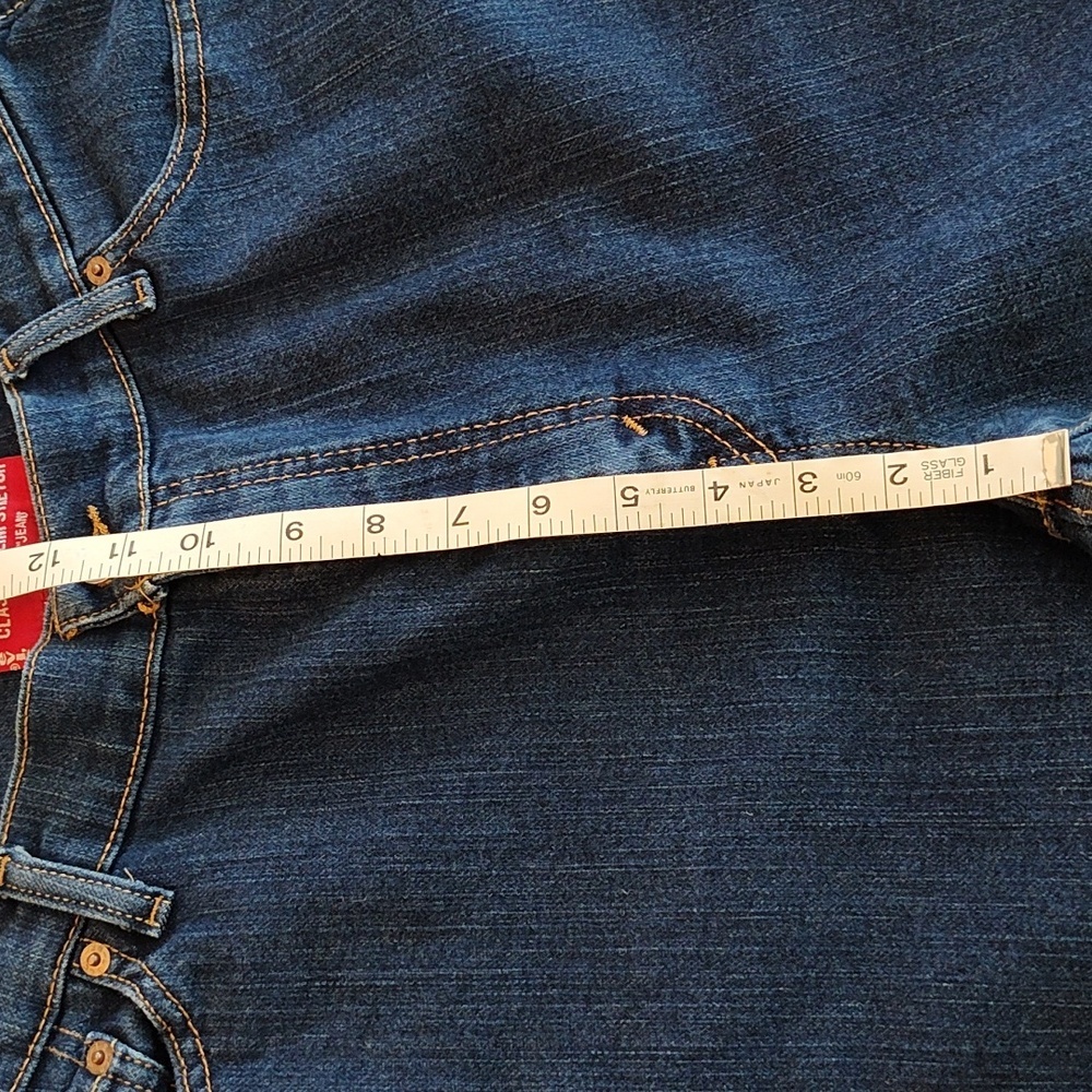 Levi's Classic Slim Tapered Stretch 512 Jeans Size 16S Dark Wash Casual Western - Picture 12 of 13